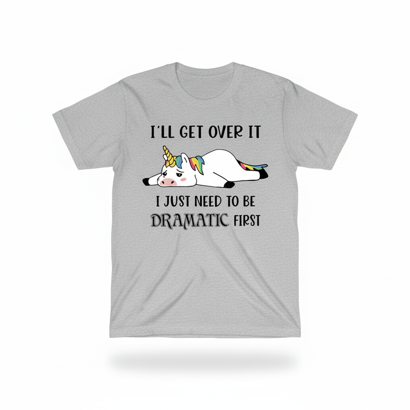 unicorn meme shirt - white-bg
