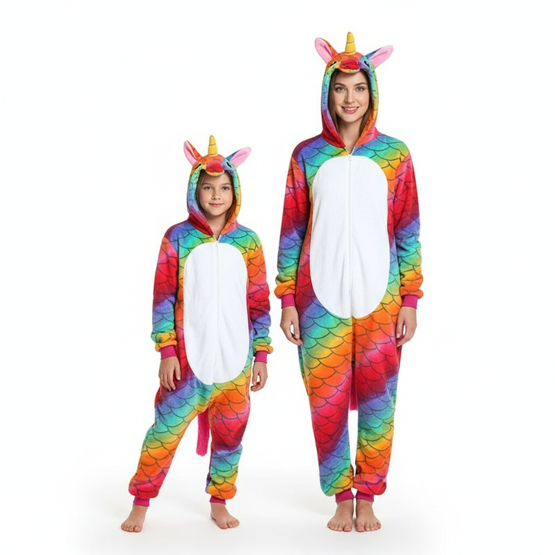 unicorn mermaid onesie - white-bg