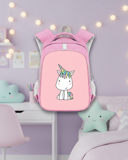 unicorn mesh backpack for girls - lifestyle