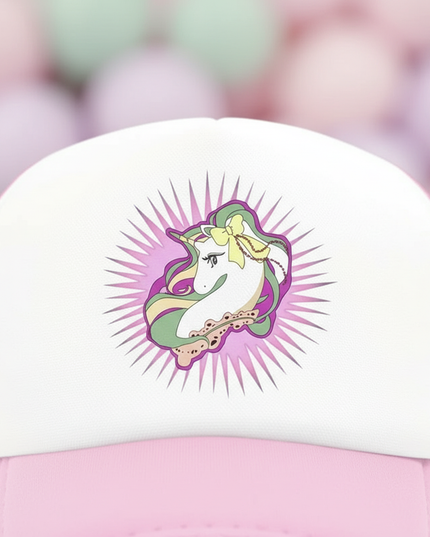 unicorn mesh cap - detail