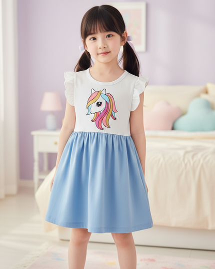 unicorn mesh dress - detail