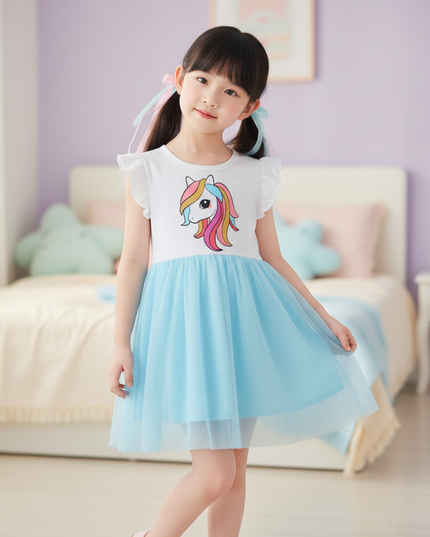 unicorn mesh dress - front