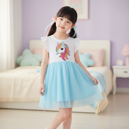 unicorn mesh dress - front