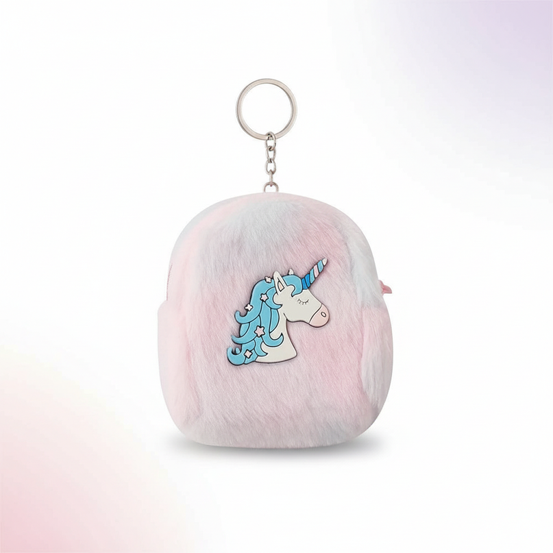 unicorn mini backpack purse - white-bg