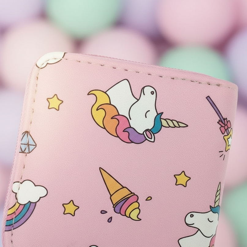 unicorn mini wallet - detail