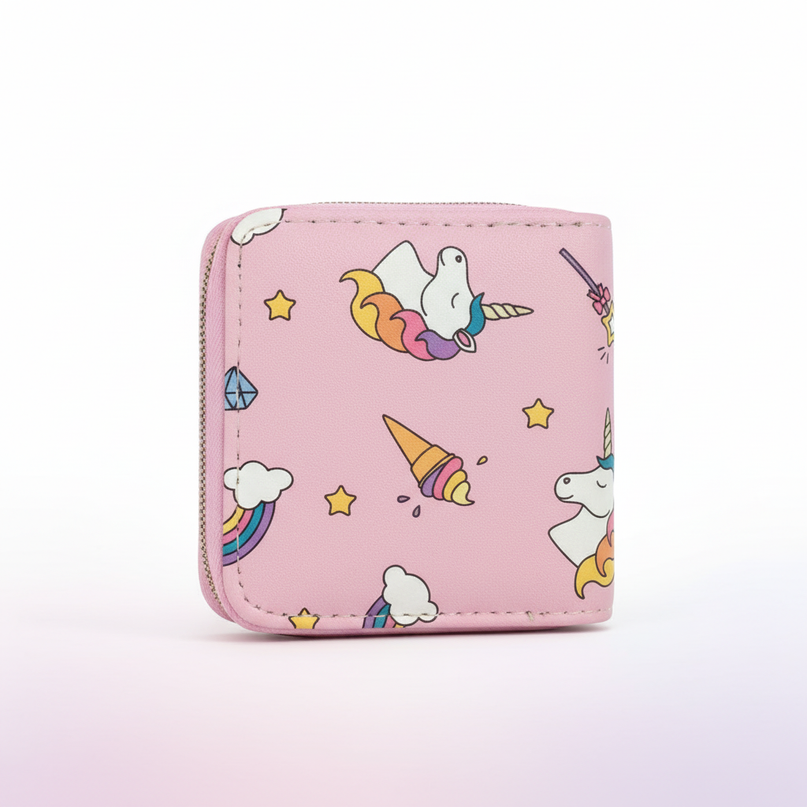unicorn mini wallet - white-bg