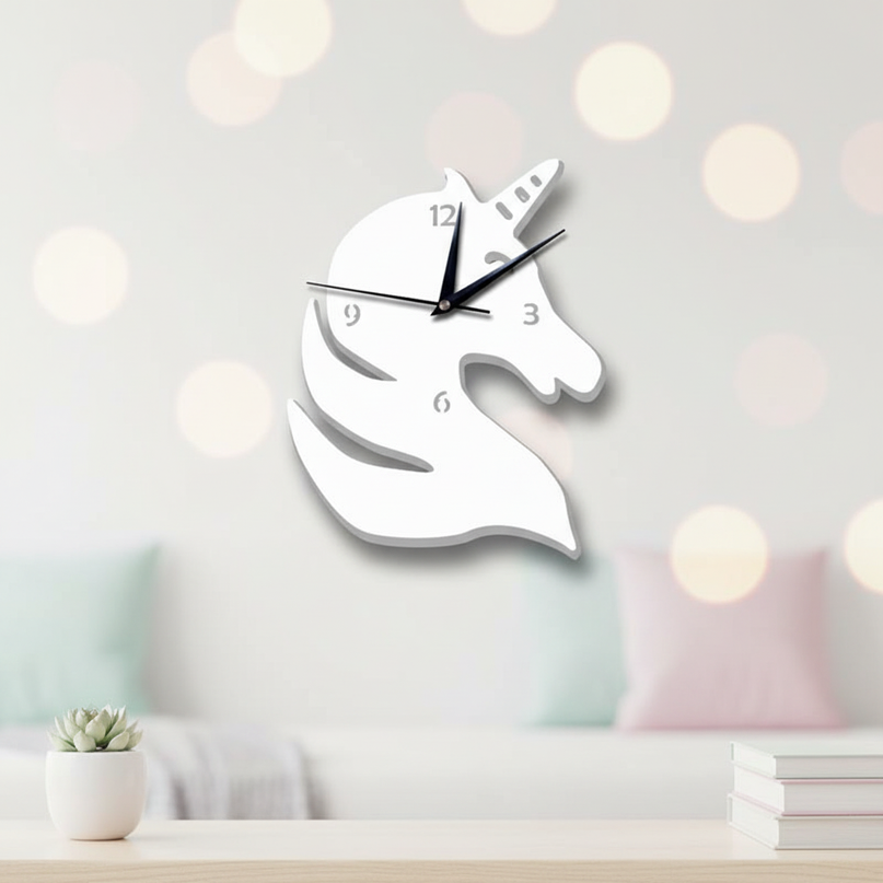 unicorn mirror clock - lifestyle