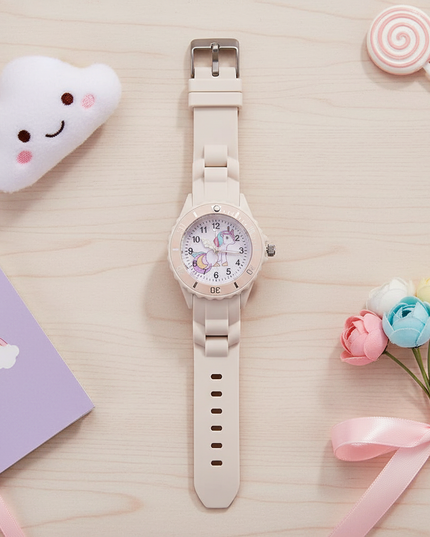 unicorn moon watch - flat-lay