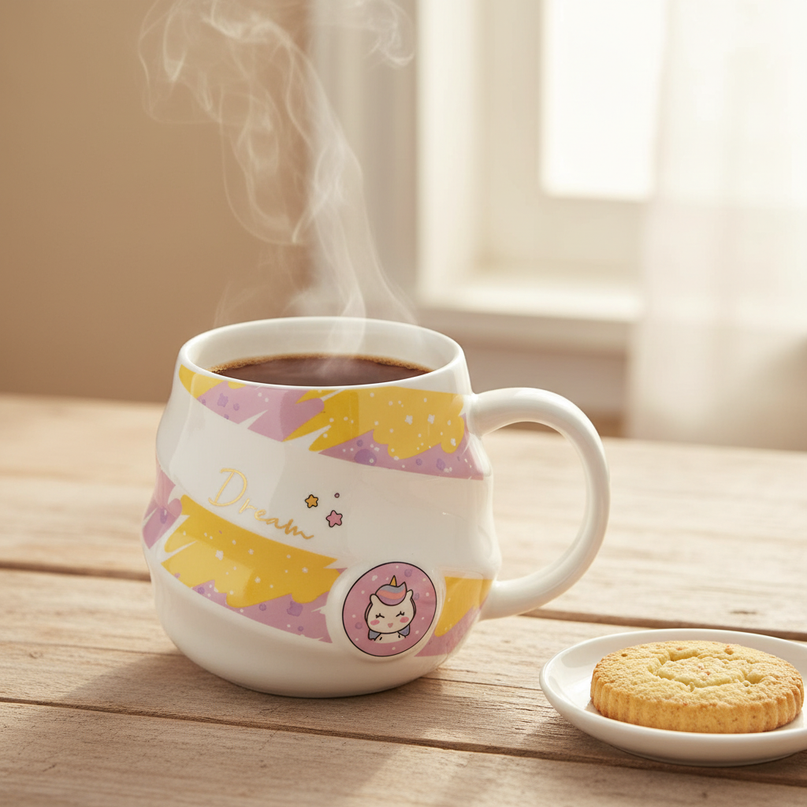 unicorn mug set - lifestyle
