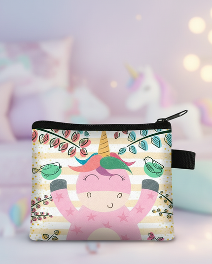 unicorn nature print purse - lifestyle