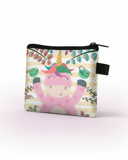 unicorn nature print purse - white-bg
