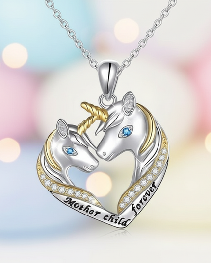unicorn necklace for mom - lifestyle