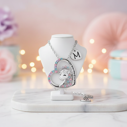 unicorn necklace girls - lifestyle