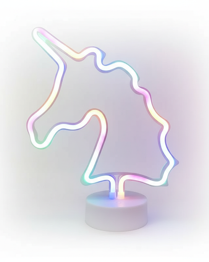 unicorn neon night light - white-bg