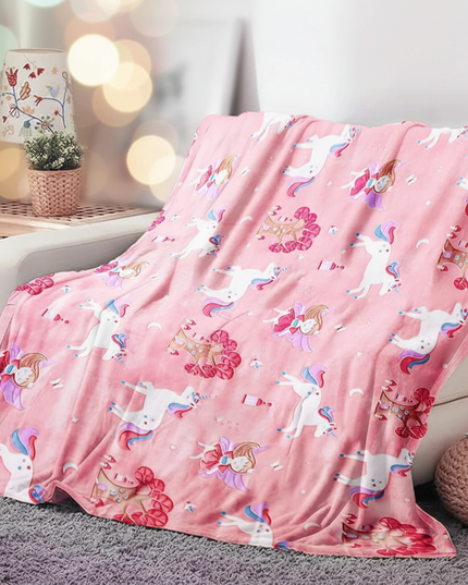 unicorn newborn blanket - lifestyle