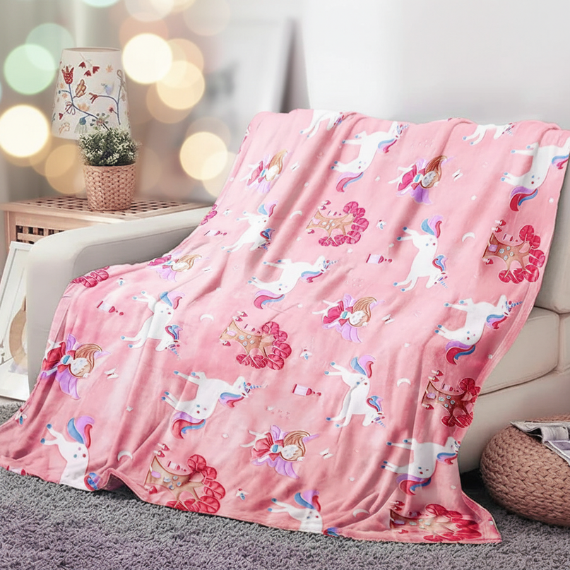 unicorn newborn blanket - lifestyle