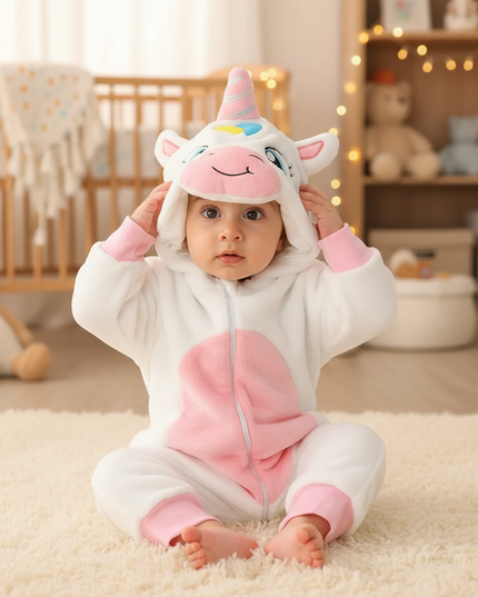 unicorn newborn onesie - lifestyle