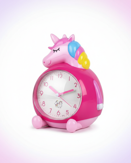 unicorn night light alarm clock - white-bg