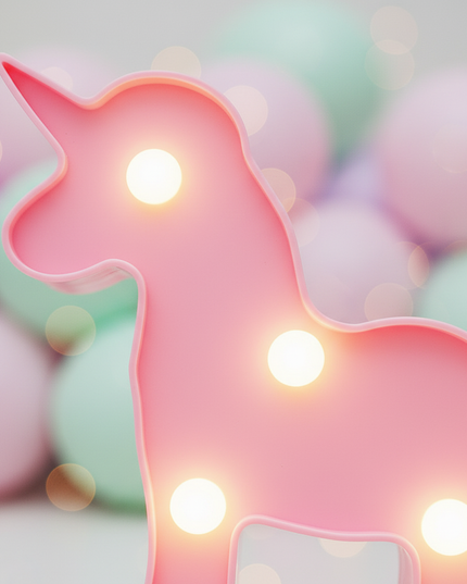 unicorn night light girls - detail