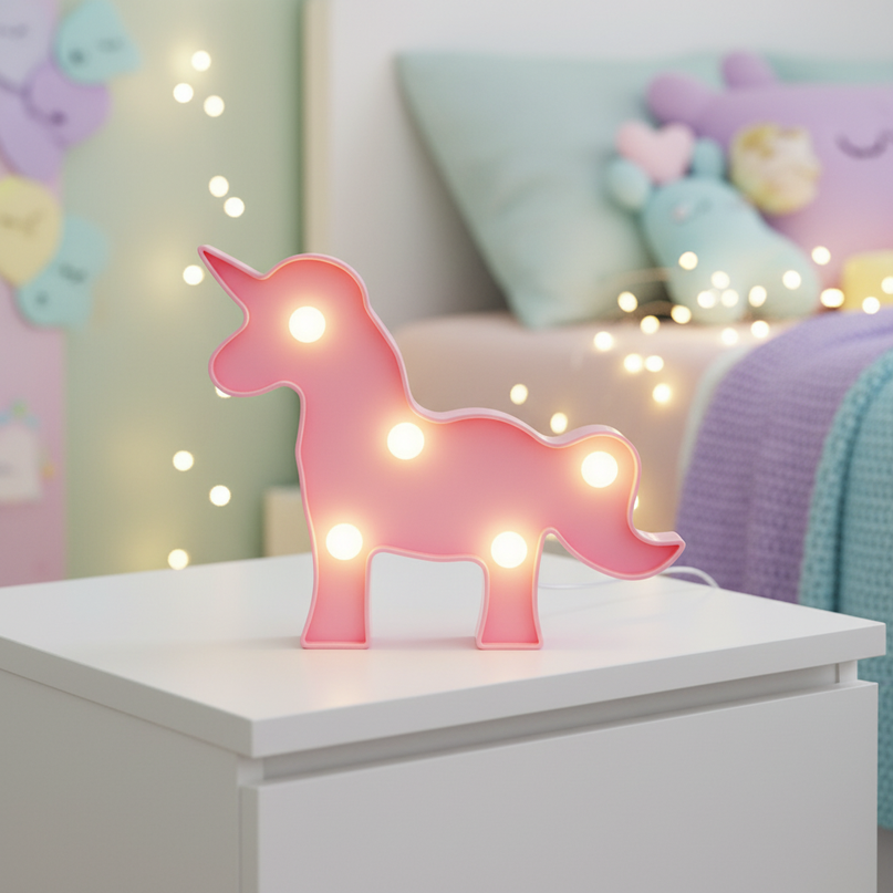 unicorn night light girls - lifestyle