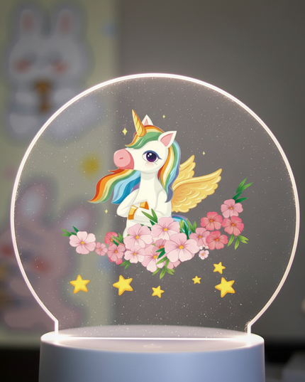 unicorn night light kids - detail