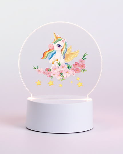 unicorn night light kids - white-bg