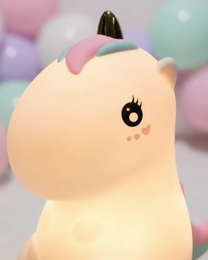 unicorn night light rechargeable - detail