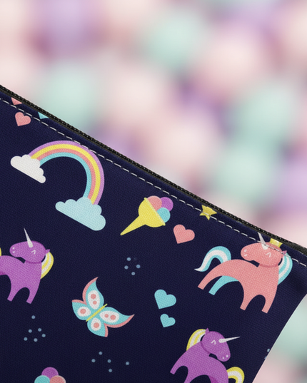 unicorn night sky purse - detail