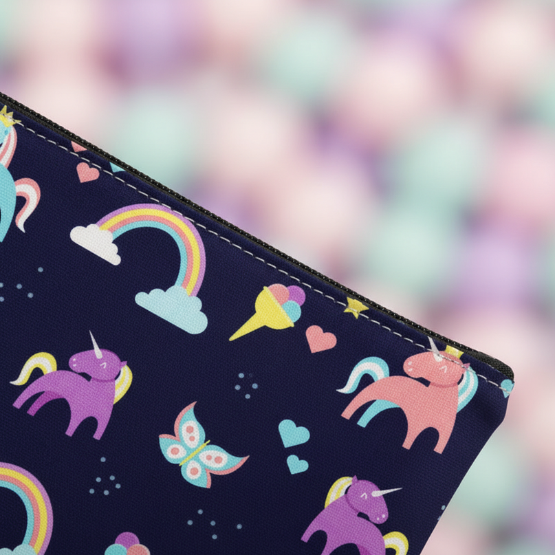 unicorn night sky purse - detail