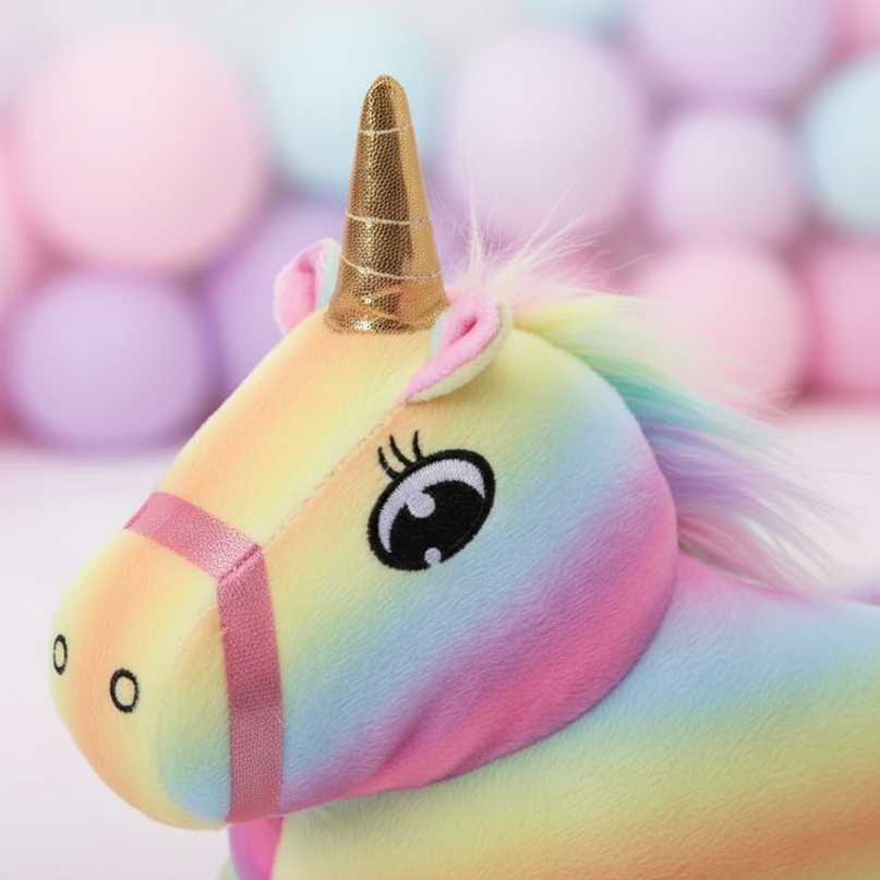 unicorn novelty slippers - detail