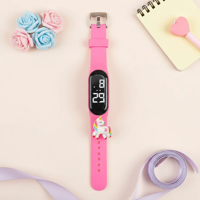 unicorn ocean watch - flat-lay