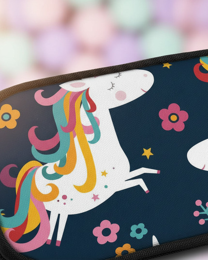 unicorn of the lake pencil case - detail
