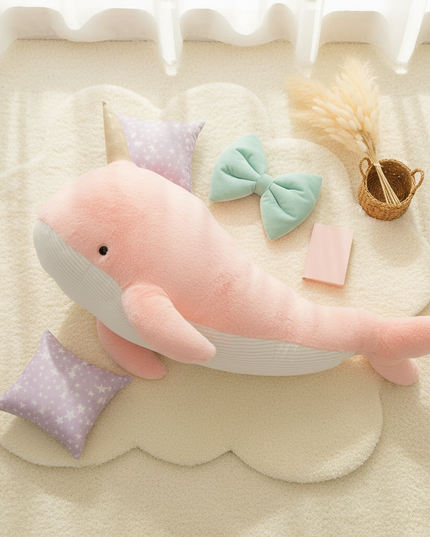 unicorn of the sea plush - flat-lay