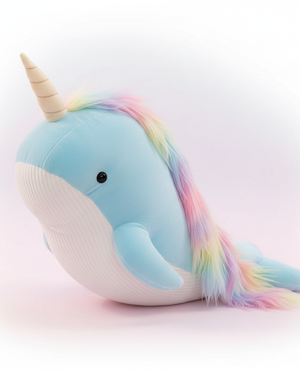 unicorn of the sea plush - white-bg