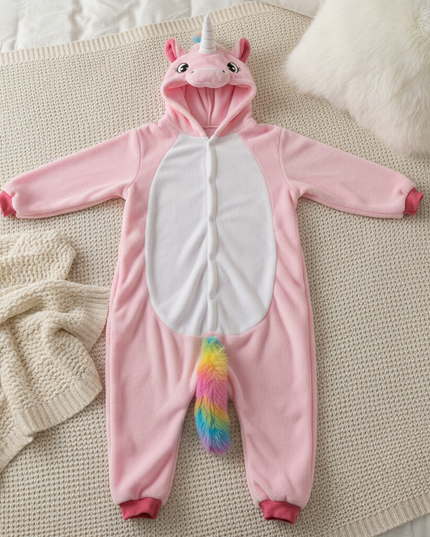 unicorn onesie adult - flat-lay