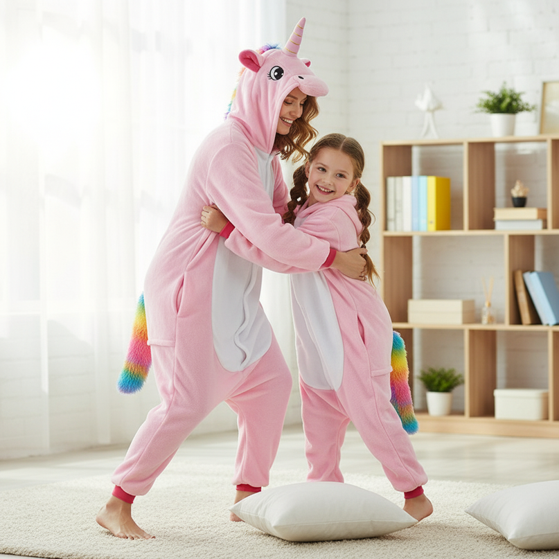 unicorn onesie adult - in-use