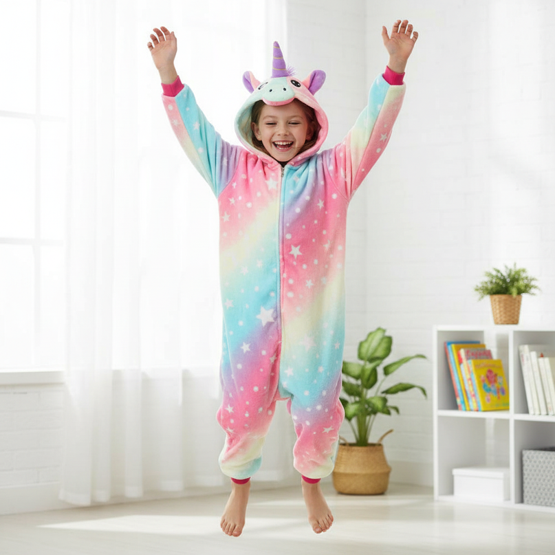unicorn onesie childrens - in-use