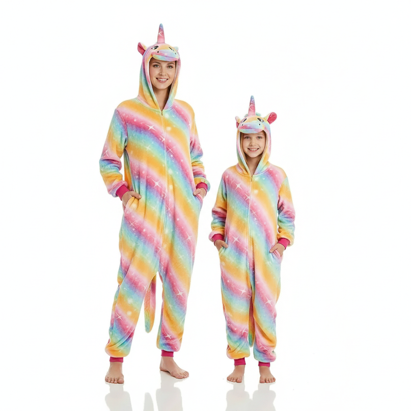 unicorn onesie for 10 year olds - white-bg