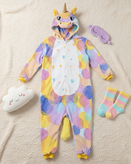 unicorn onesie for 12 year olds - flat-lay