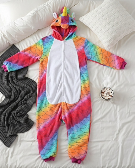unicorn onesie for adults - flat-lay