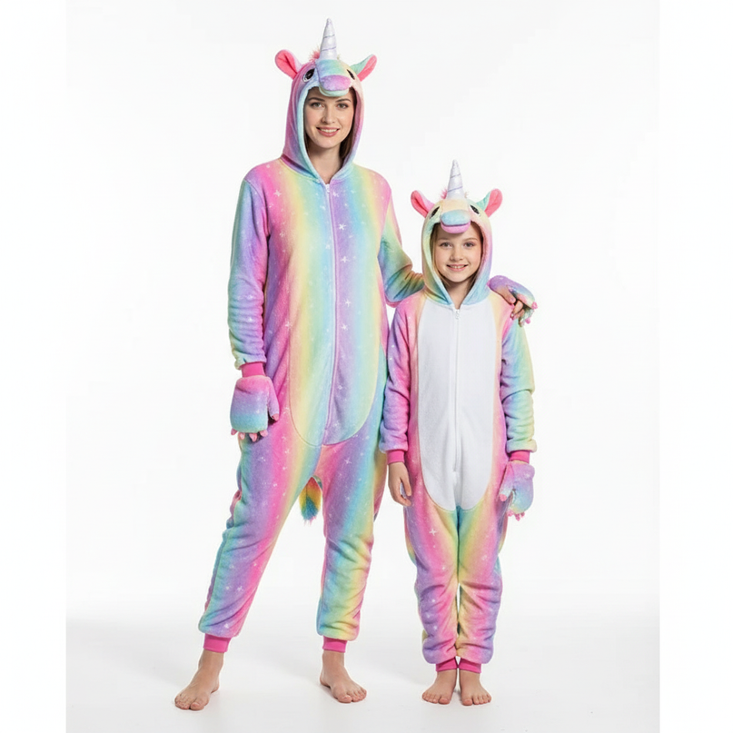 unicorn onesie for tweens - white-bg