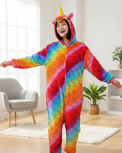 unicorn onesie pajamas - in-use