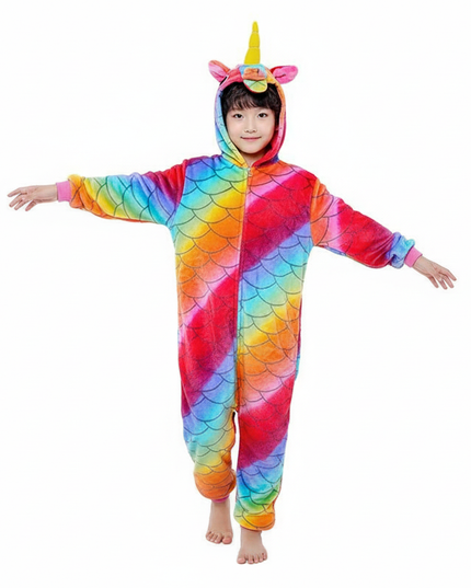 unicorn onesie pajamas - white-bg