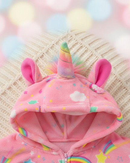 unicorn onesie stars - detail