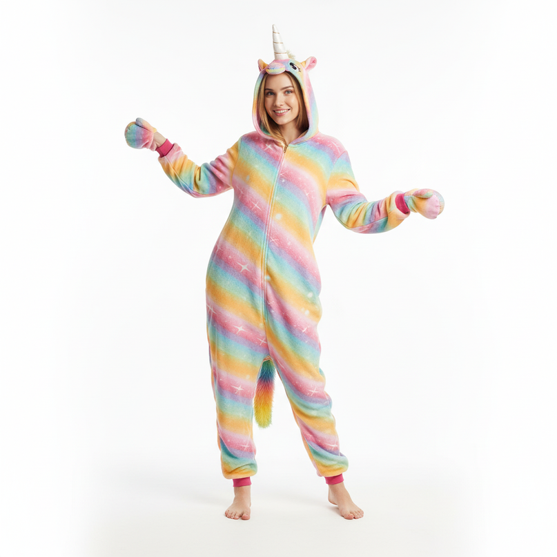 unicorn onesie teenager - white-bg
