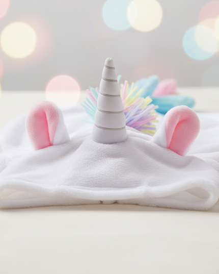 unicorn onesie white - detail