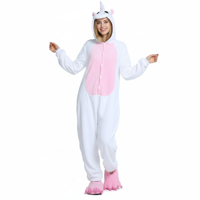 unicorn onesie white - white-bg