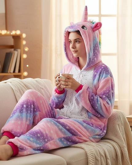 unicorn onesie with tail - lifestyle