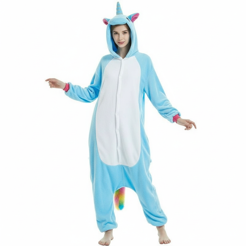 unicorn onesie with wings - white-bg