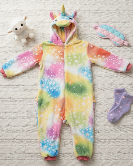 unicorn onesies adult - flat-lay